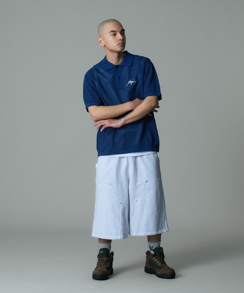 XLARGE（エクストラ ラージ） ポロシャツ MESH KNIT POLO SHIRT メンズ