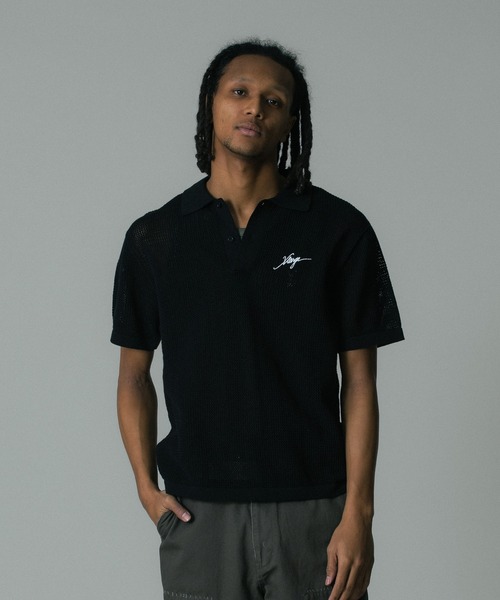 XLARGE（エクストラ ラージ） ポロシャツ MESH KNIT POLO SHIRT メンズ