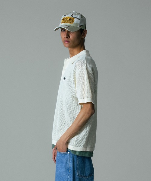 XLARGE（エクストラ ラージ） ポロシャツ 半袖 MESH KNIT POLO SHIRT