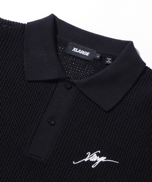 XLARGE（エクストラ ラージ） ポロシャツ MESH KNIT POLO SHIRT メンズ