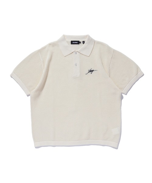 XLARGE（エクストラ ラージ） ポロシャツ 半袖 MESH KNIT POLO SHIRT