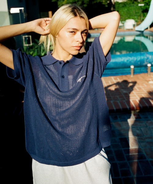 XLARGE（エクストラ ラージ） ポロシャツ 半袖 MESH KNIT POLO SHIRT