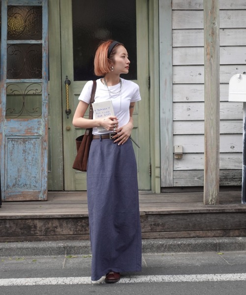TEEN BOOP ロング スカート レトロチェックフィットSK : ZOZOTOWN
