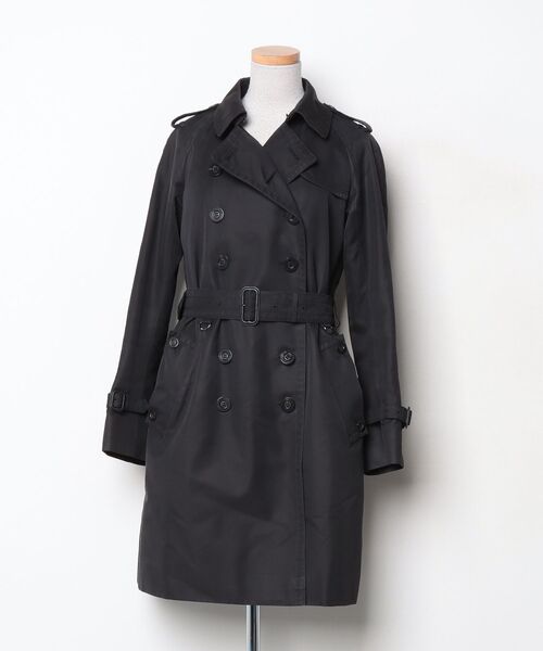Aquascutum（アクアスキュータム） トレンチコート - ブラック