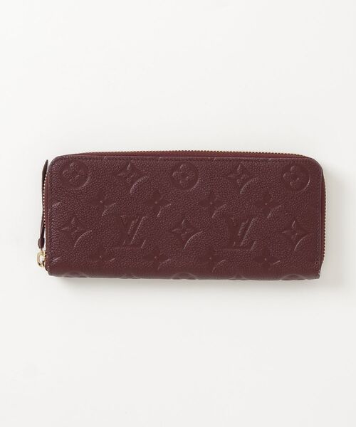 美品 LOUIS VUITTON ポルトフォイユ クレマンス 長財布 レッド LOUIS VUITTON（ルイ・ヴィトン） モノグラム ポルトフォイユ
