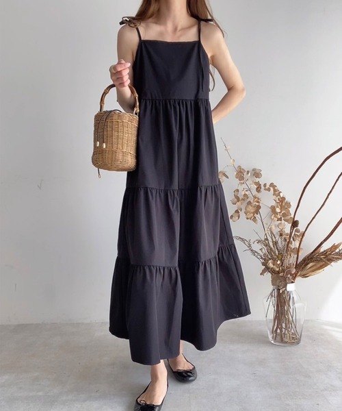 「FILLOU」 キャミソールワンピース X-LARGE ブラック レディース_画像2