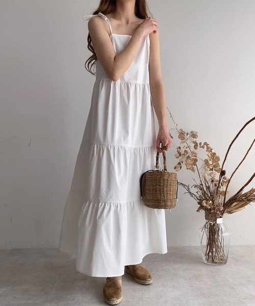 「FILLOU」 キャミソールワンピース X-LARGE ブラック レディース_画像3