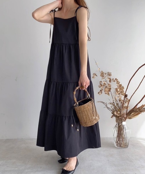 「FILLOU」 キャミソールワンピース X-LARGE ブラック レディース_画像6