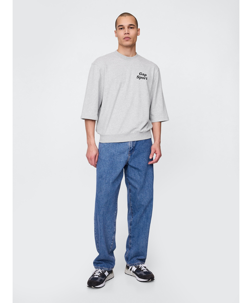 「GAP」 スウェットカットソー X-SMALL オレンジ メンズ_画像2