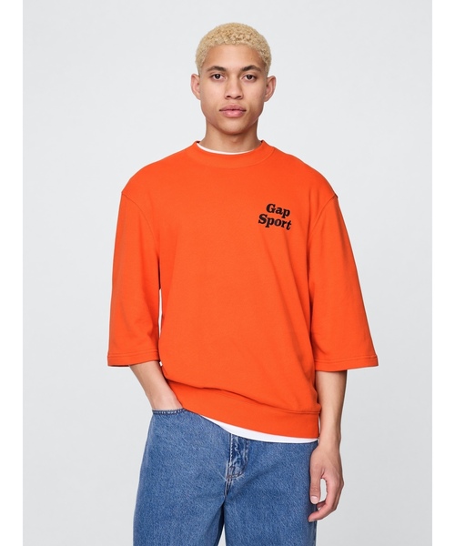 「GAP」 スウェットカットソー X-SMALL オレンジ メンズ_画像7