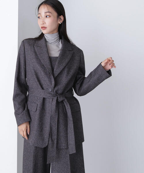 「NATURAL BEAUTY BASIC」 テーラードジャケット SMALL グレー系その他 レディースの画像
