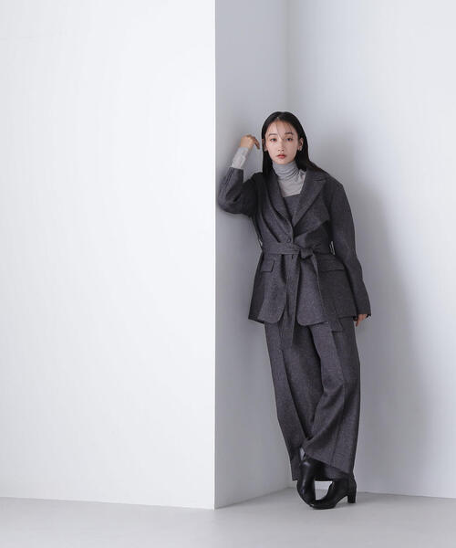 「NATURAL BEAUTY BASIC」 テーラードジャケット SMALL グレー系その他 レディースの画像