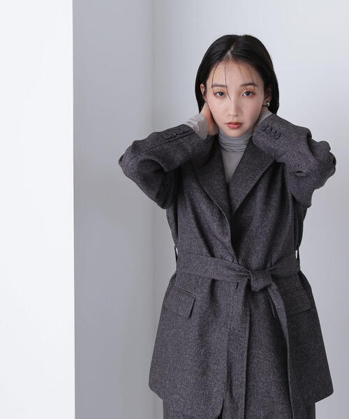 「NATURAL BEAUTY BASIC」 テーラードジャケット SMALL グレー系その他 レディースの画像
