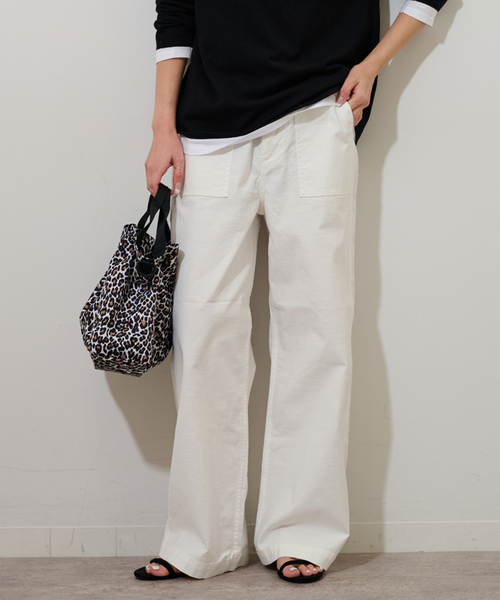 「JOURNAL STANDARD relume」 カーゴパンツ 34 ネイビー レディース_画像6
