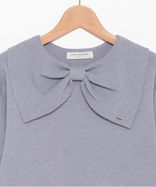 「pom ponette junior」 「KIDS」長袖ニット L ブラック キッズ_画像3