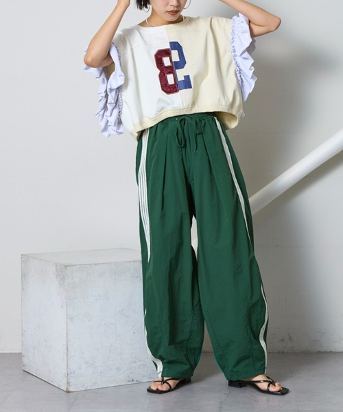 「etsinta」 半袖カットソー ONE SIZE チャコールグレー レディース_画像8