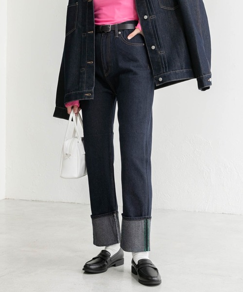 「BONLECILL」 デニムパンツ M グレー レディース_画像8