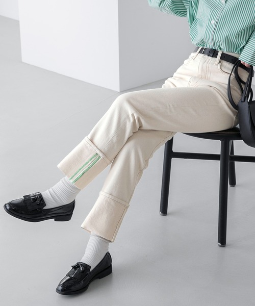 「BONLECILL」 デニムパンツ M グレー レディース_画像10