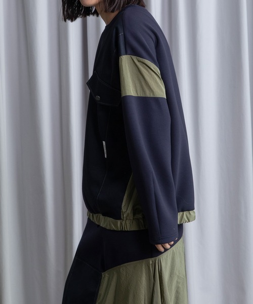 「MARECHAL TERRE」 長袖カットソー MEDIUM ブラック レディース_画像2
