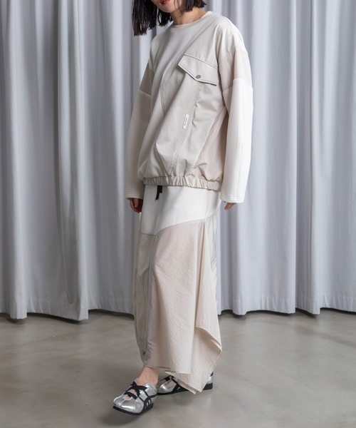 「MARECHAL TERRE」 長袖カットソー MEDIUM ブラック レディース_画像9