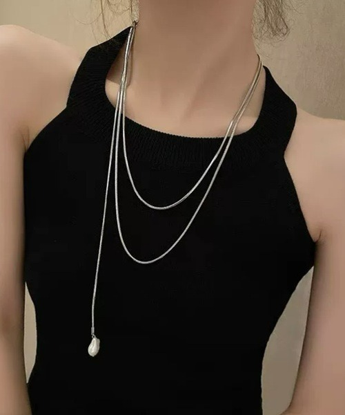Ritomo De Ricco ネックレス 2WAYバロックパール ロングラリアット