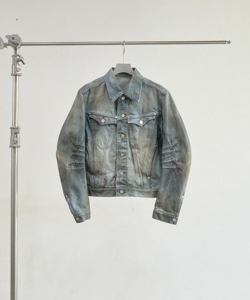 デニムジャケット gジャン DENIM TRUCKER JACKET メンズの画像