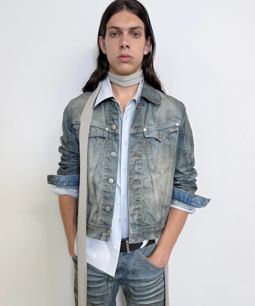 デニムジャケット gジャン DENIM TRUCKER JACKET メンズの画像