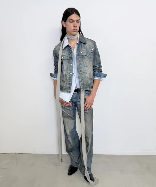 デニムジャケット gジャン DENIM TRUCKER JACKET メンズの画像