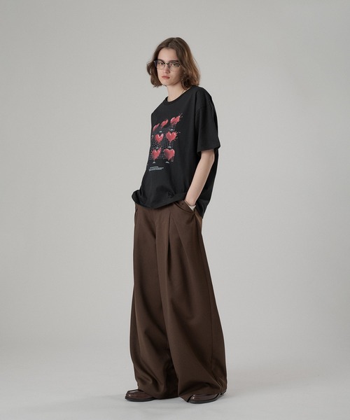 ONCILY（オンシェリー） tシャツ MELTING HEART GRAPHIC T-SHIRT