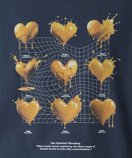 メルティングハートシャツ ONCILY（オンシェリー） tシャツ MELTING HEART GRAPHIC T-SHIRT