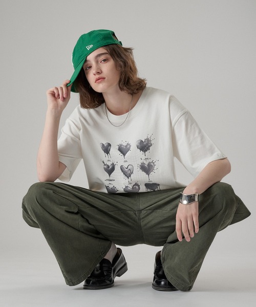 メルティングハートシャツ ONCILY（オンシェリー） tシャツ MELTING HEART GRAPHIC T-SHIRT