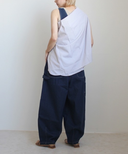 「SELECT LEVERY」 オーバーオール SMALL ホワイト レディース_画像4