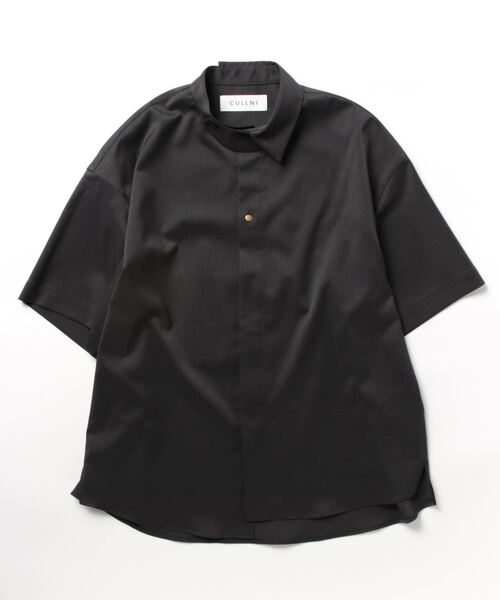 CULLNI クルニ 半袖シャツ[サイズ1] united tokyo CULLNI（クルニ） 半袖シャツ 1 ブラック メンズ : ZOZOTOWN Yahoo!店