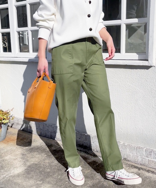 「Spick & Span」 カーゴパンツ 34 カーキ レディース_画像9