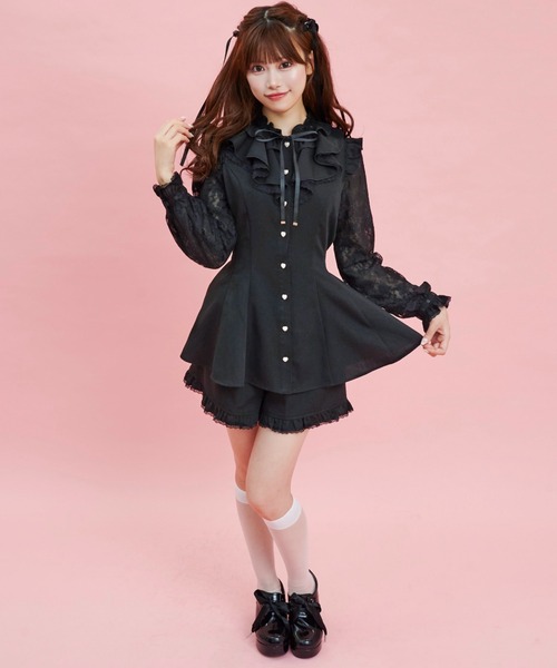 「Secret Honey」 セットアップ MEDIUM ブラック レディース_画像9