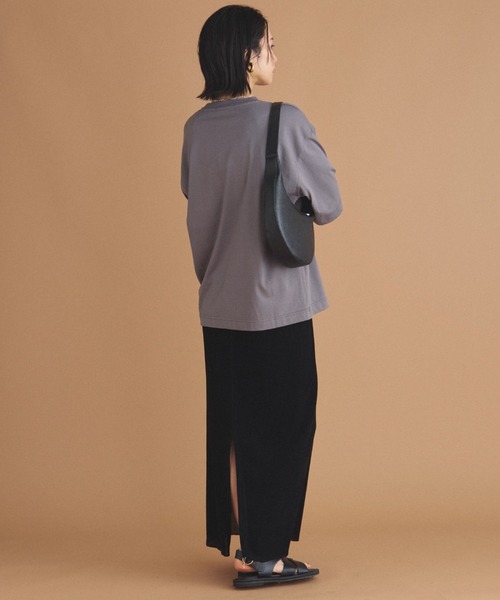 「DOUX ARCHIVES」 半袖Tシャツ 38 チャコールグレー レディース_画像6