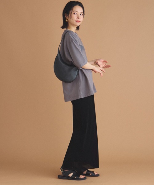 「DOUX ARCHIVES」 半袖Tシャツ 38 チャコールグレー レディース_画像7
