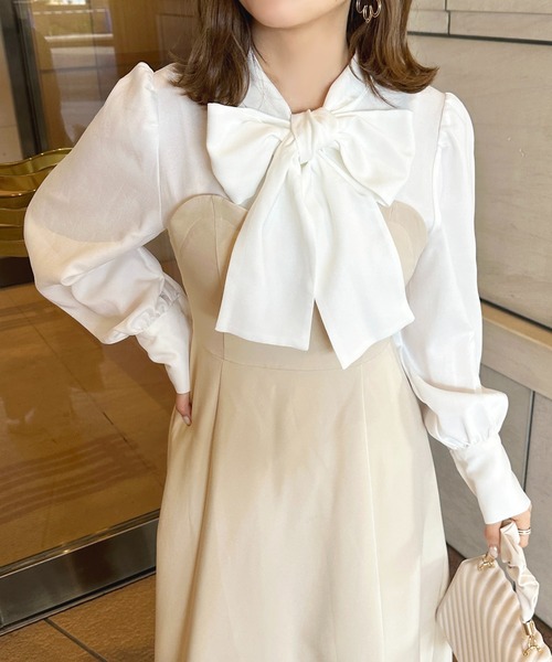 「apres jour」 ドッキングワンピース X-LARGE ブラック レディース_画像5