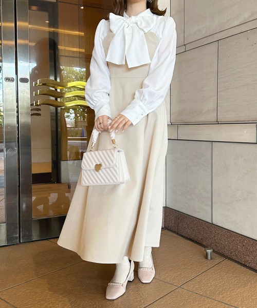 「apres jour」 ドッキングワンピース X-LARGE ブラック レディース_画像6