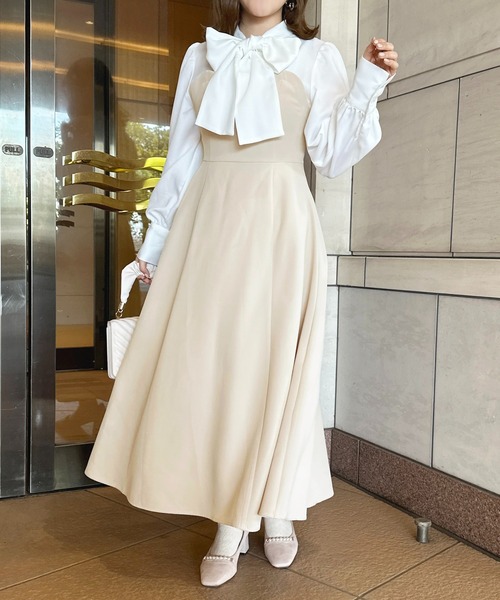 「apres jour」 ドッキングワンピース X-LARGE ブラック レディース_画像7