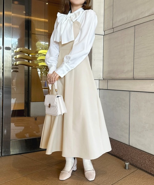 「apres jour」 ドッキングワンピース X-LARGE ブラック レディース_画像8
