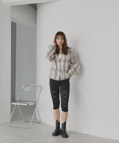「ad thie」 長袖シャツ FREE オフホワイト レディース_画像8