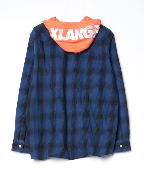 「XLARGE」 長袖シャツ LARGE ブルー メンズ_画像2