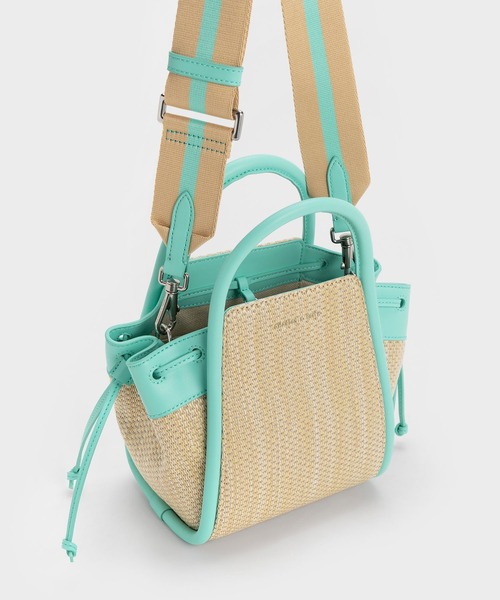 「CHARLES & KEITH」 2WAYバッグ M ベージュ レディース_画像6