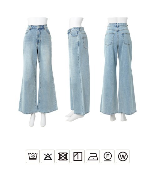 「KOBE LETTUCE」 デニムパンツ L ブルー レディース_画像7