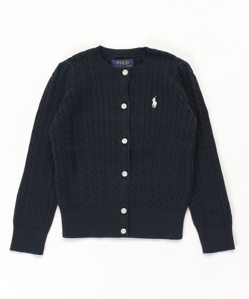 ralph lauren kids ミニケーブル コットン カーディガン キッズ Polo Ralph Lauren Childrenswear カーディガン ミニ ケーブル