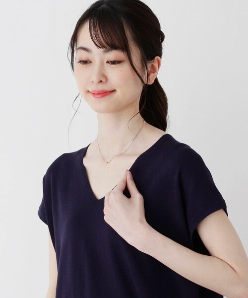 ネックレス K10カラーストーン（ガーネット）キヘイチェーン ネックレス レディースの画像