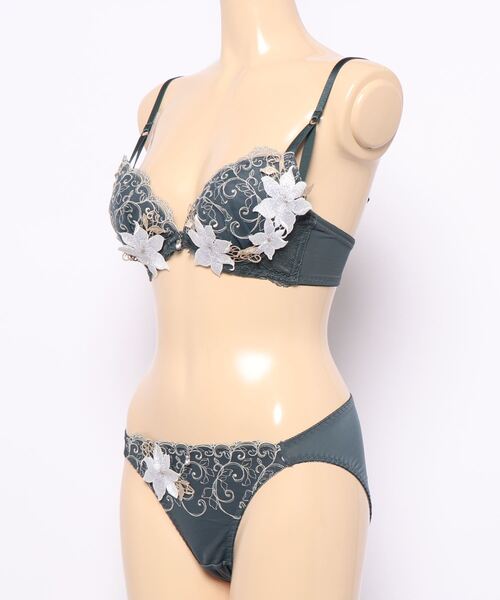 Absorle ブラジャー ショーツセット フォービドゥンセント ブラ