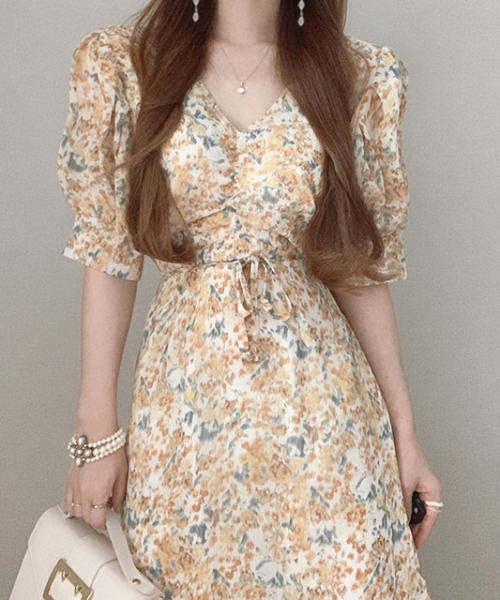 ワンピース Vネック花柄ロングワンピース Zozotown Paypayモール店 通販 Paypayモール