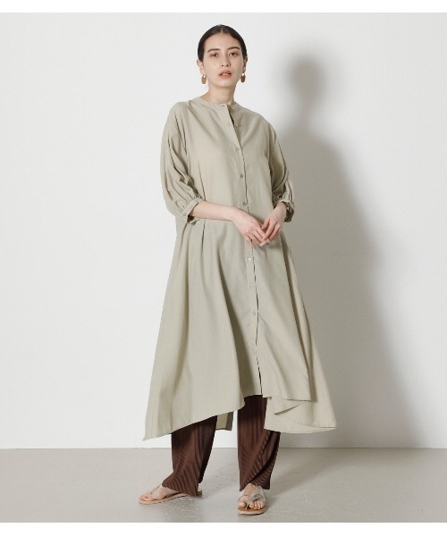 Tシャツ Tシャツ Hem Flare Shirt Onepiece ヘムフレアシャツワンピース 話題の人気